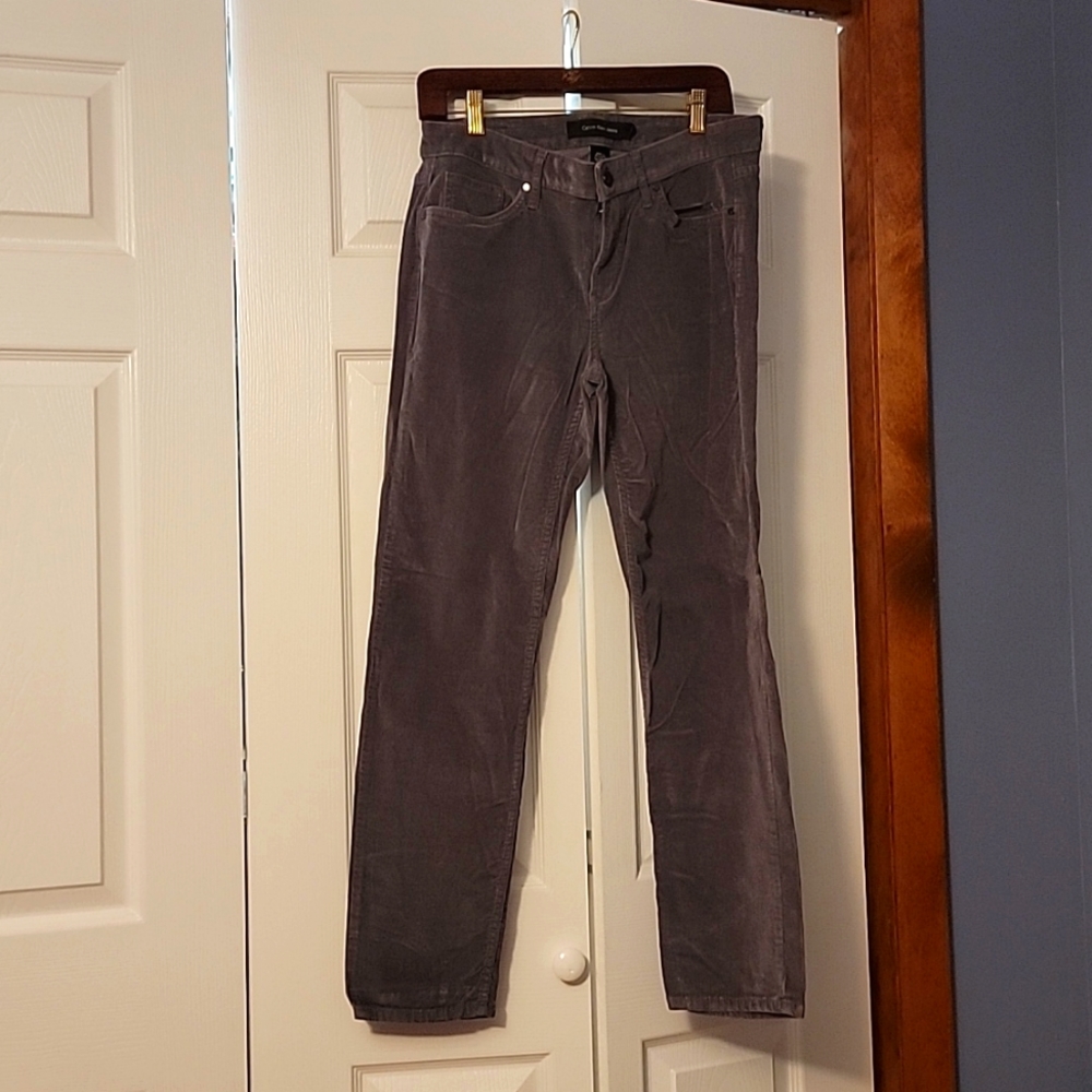 Women's Calvin Klein Gray Corduroy, Size 14